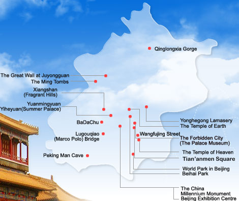 Beijing Tourism Map