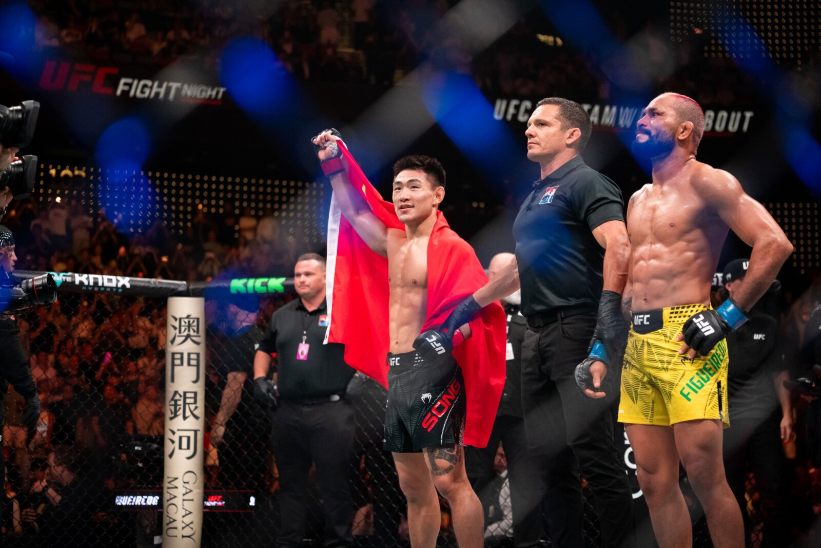 5月30日上演的《UFC格斗之夜澳门》之头条主赛，由中国雏量级名将宋亚东（UFC排名第5）对战前两届UFC蝇量级冠军菲格雷多，并由宋亚东于第二局战胜对手。
