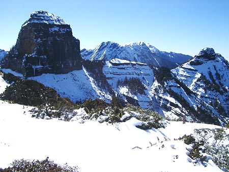 中霸观大小霸尖山雪景 摄影：林文智