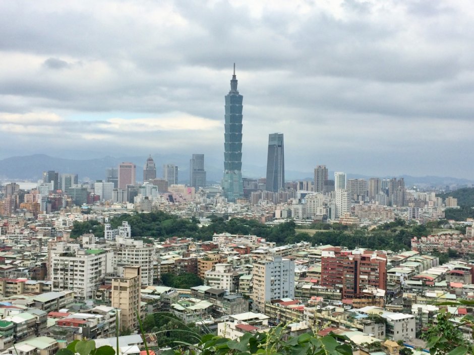 福州山公园可远眺台北101 摄影：Eva隨手拍